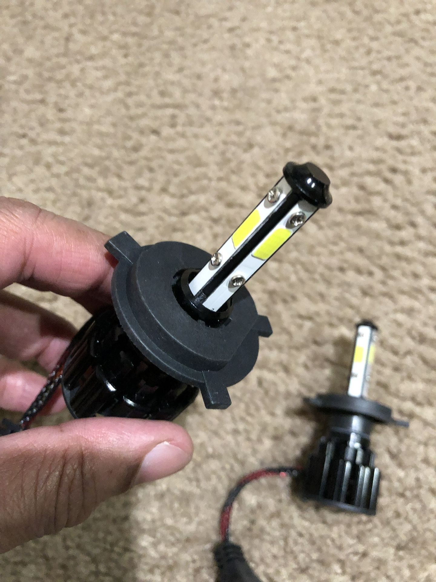 H4 9003 LED Bulbs Replacements 4 - Sided