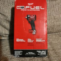 M18 FUEL GEN-3 18V Lithium-Ion Brushless Cordless 1/2 in. Compact Impact Wrench with Friction Ring (Tool-Only)