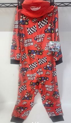 Super Mario Kart PJ Union Suit Boys Size Large (10-12)
