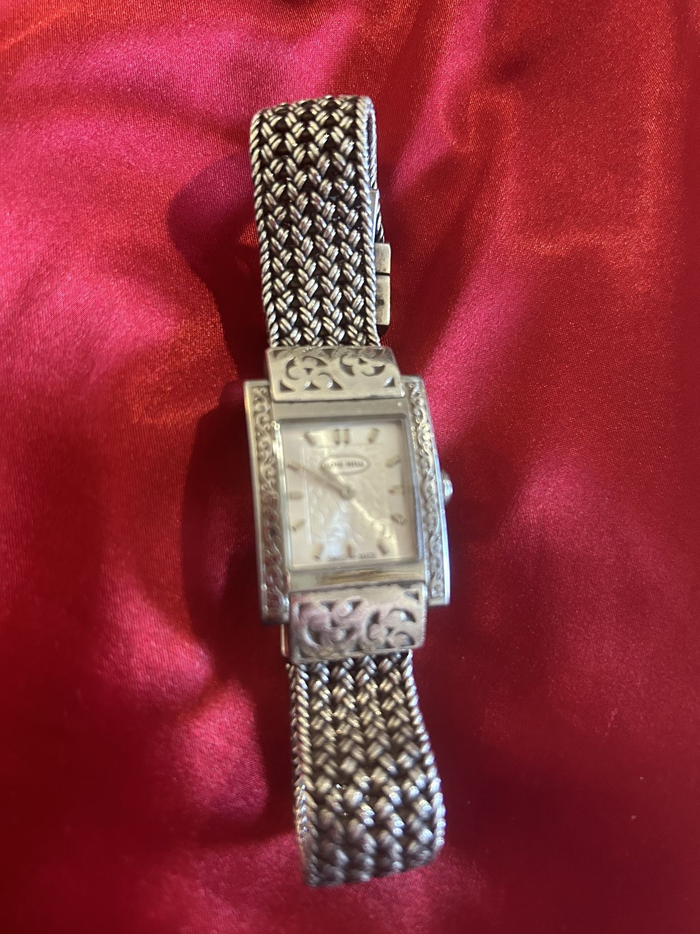 Classic Lois Hill Watch With Rectangular Face 