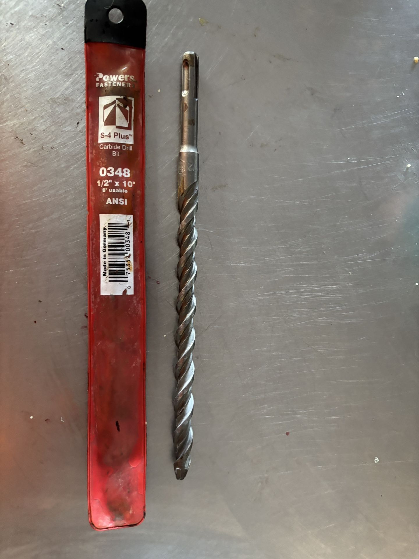 1/2” X 10” Rotor Hammer Bit