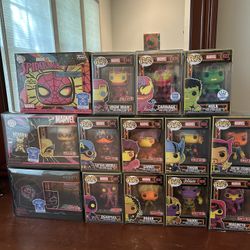 Blacklight Marvel Funko Pop Lot 