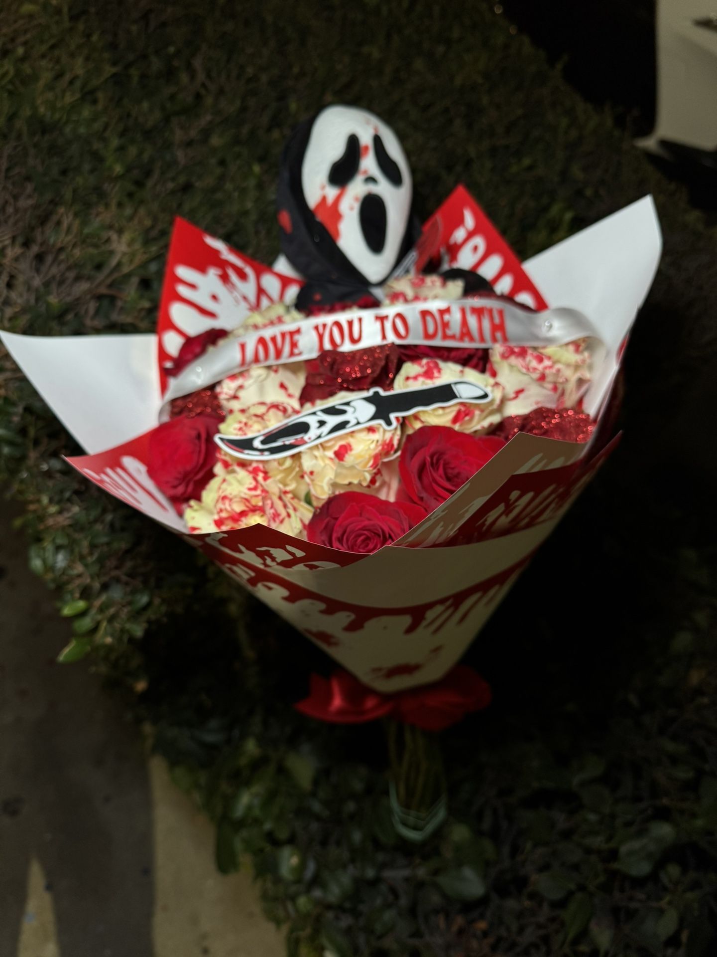 Spooky Bouquet Scream Ghostface Ramo Buchon Halloween