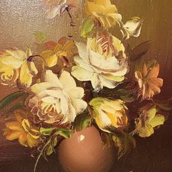 Robert Cox Floral Painting Framed