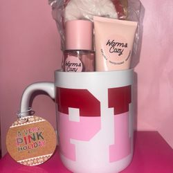 NEW PINK Mug Gift Set