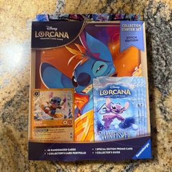 Disney Lorcana Winterspell Collection Starter Set Stitch Edition FACTORY SEALED!