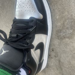 Jordan One Low Silver Toe
