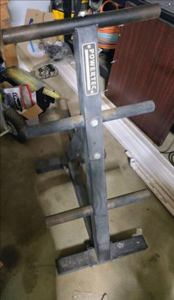 Powertec Weight Plate Tree Storage Rack