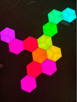 GE 6pk LED Color Changing Tile Panel Lights
