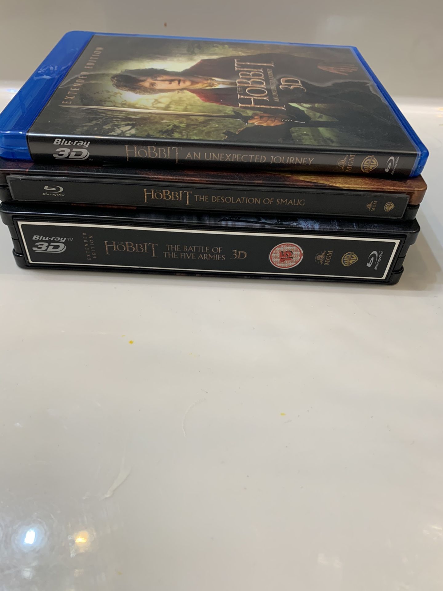 🔥 $60 Price Firm❗️The Hobbit Trilogy (Blu-ray) Extended version Steelbook : Rare!! NO 3D Disc❗️❗️