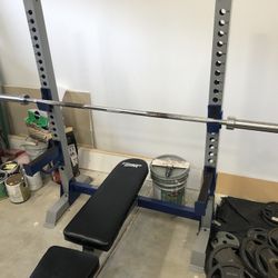 Weightlifting Bench Press/ Squat Rack Gym Equipment