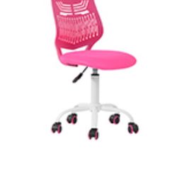 Kids Desk Chair, Children Study Swivel Chair with Adjustable Height, pink