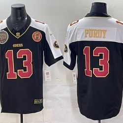 2025 Adult San Francisco 49ers Brock Purdy No.13 Football Jerseys