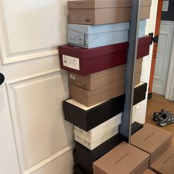 Designer empty shoe boxes men’s and women’s