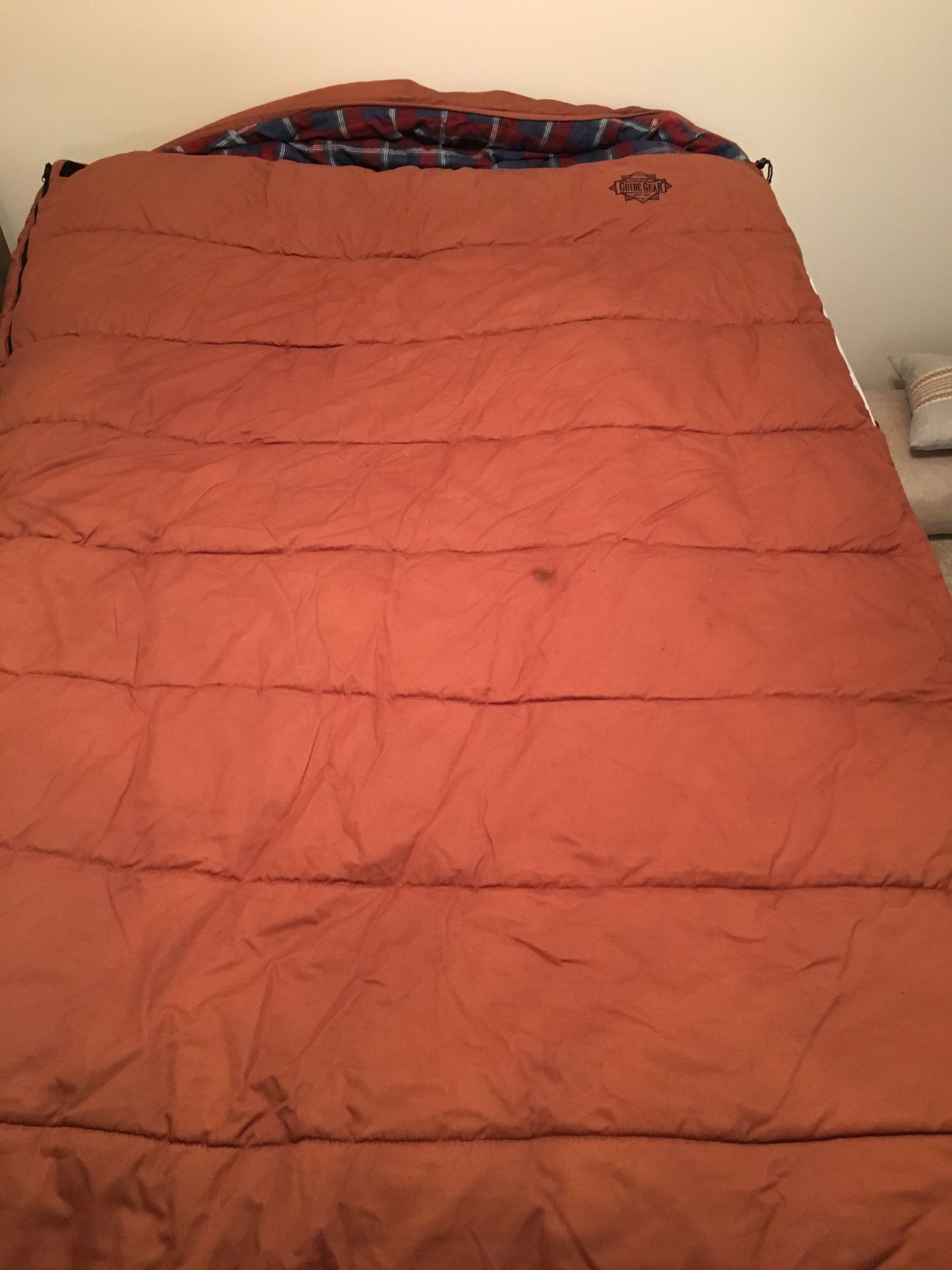 Guide Gear Queen Size Sleeping Bag For 2. -15 degrees F