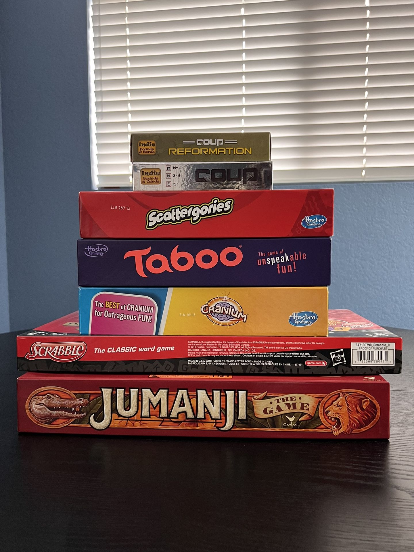 Assortment of 6 Board Games