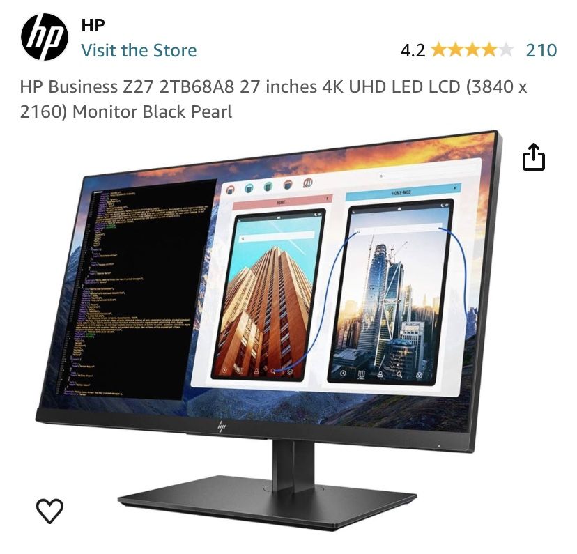 HP Z27 4K UHD Display New Sealed In Box!