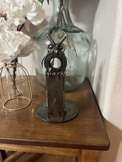 Hand Made  Metal Art Owl