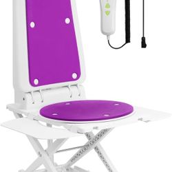 Electric Chair Lift for Senior, Remote Control Floor Lift with Padded Backseat, Bathtub Lift Elderly from Floor, Net Weight 24 LBS, Support Max 308 LB