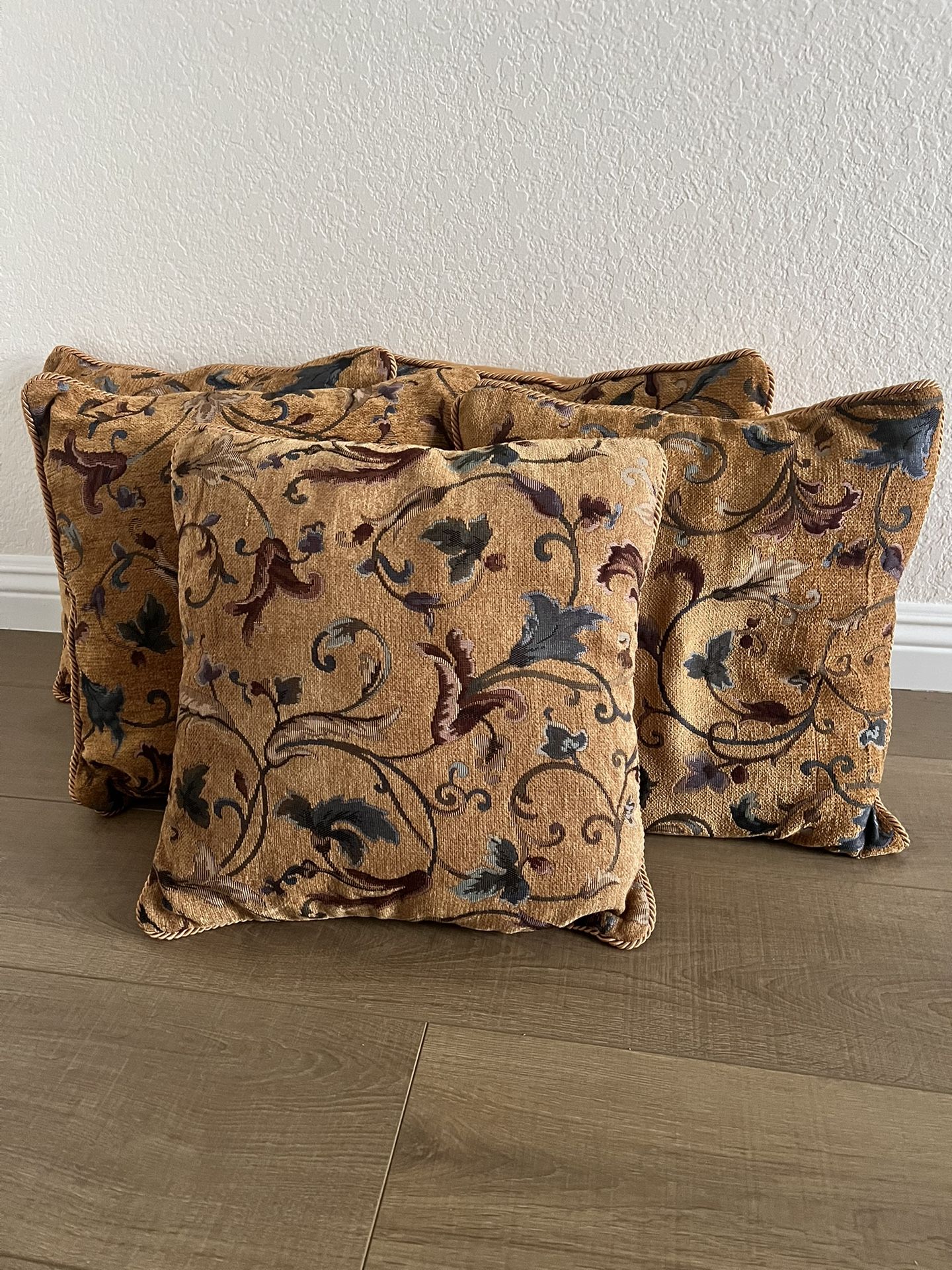 5 Brand New Decorative Floral Printed Victorian Pillows