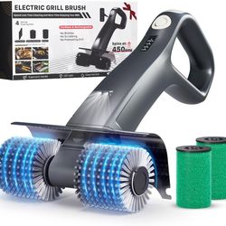 NEW - Electric Grill Brush - Cordless and LED lights
