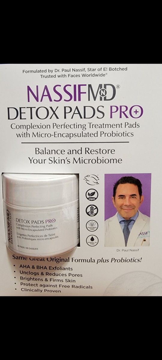 Nassif MD Detox PRO. Complexion Perfecting Treatment PADS!