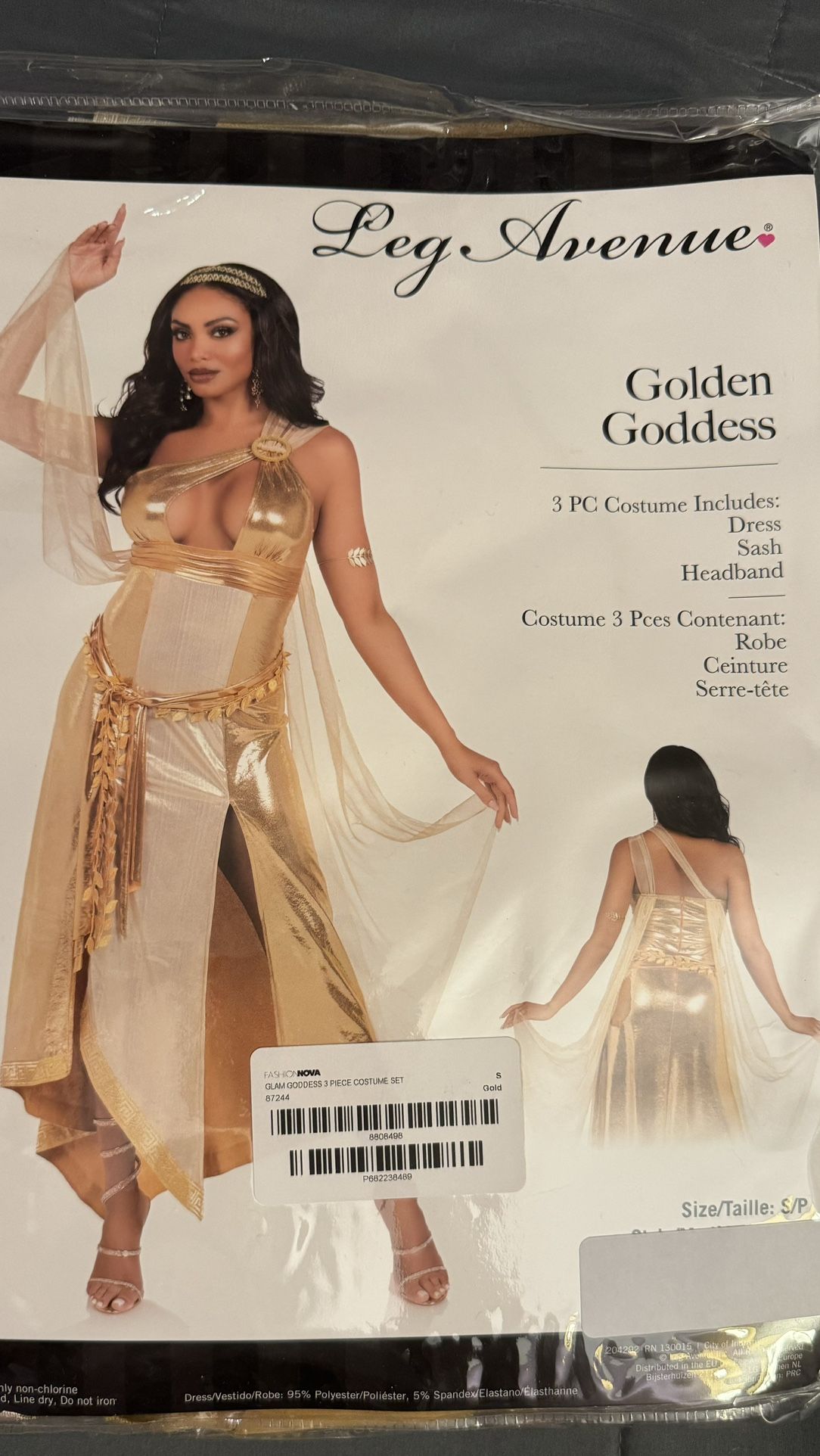 Goddess Costume NWT