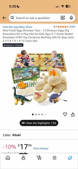 Brand new unopened box dinosaur fossil eggs toys