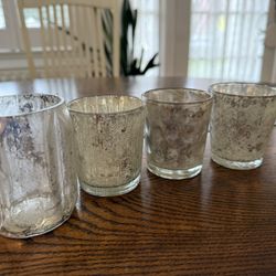 Mercury Glass Candle Holders – Bulk Lot (110 Pieces Total)