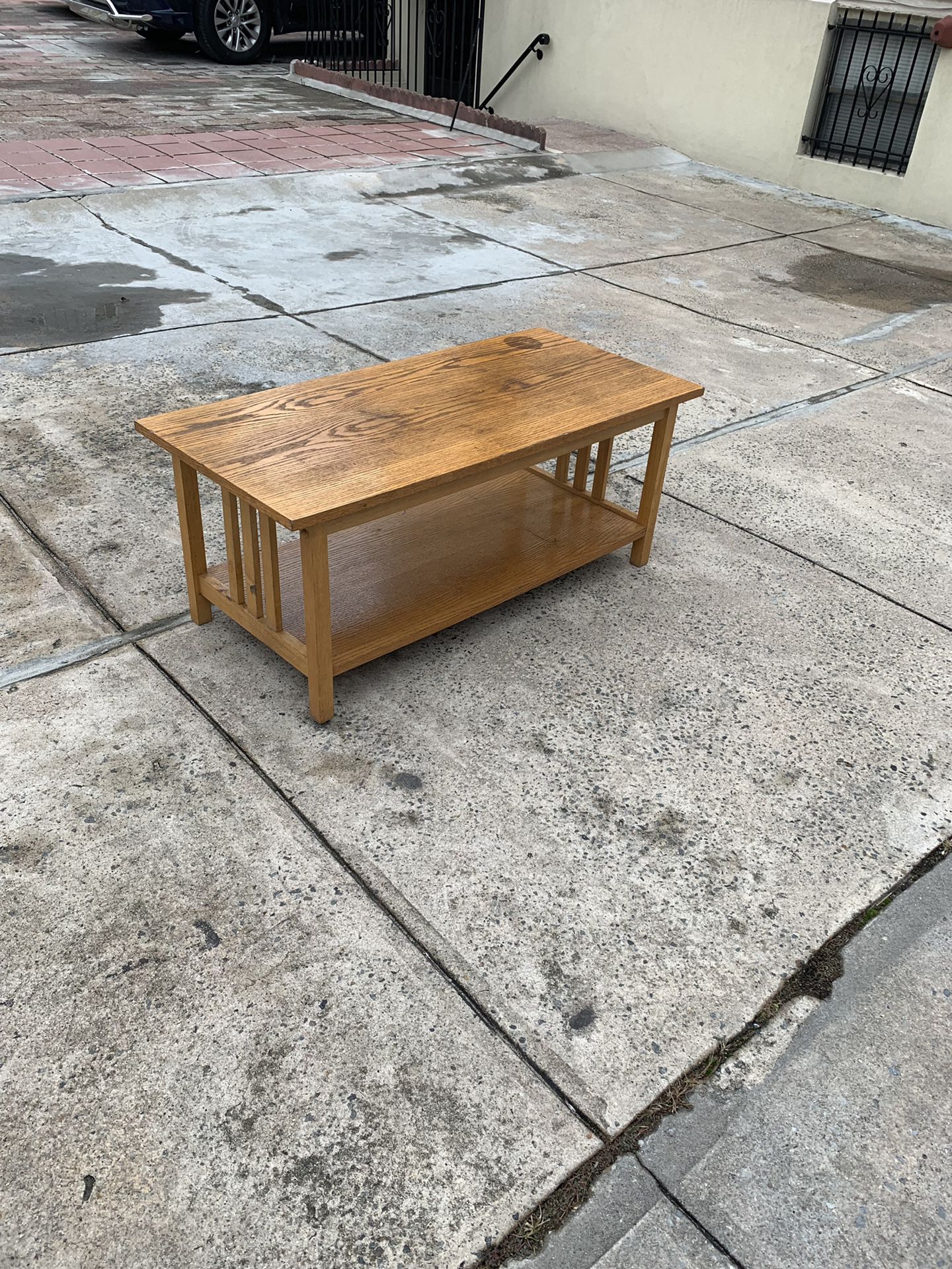 Rectangular wood coffee table Minor wear