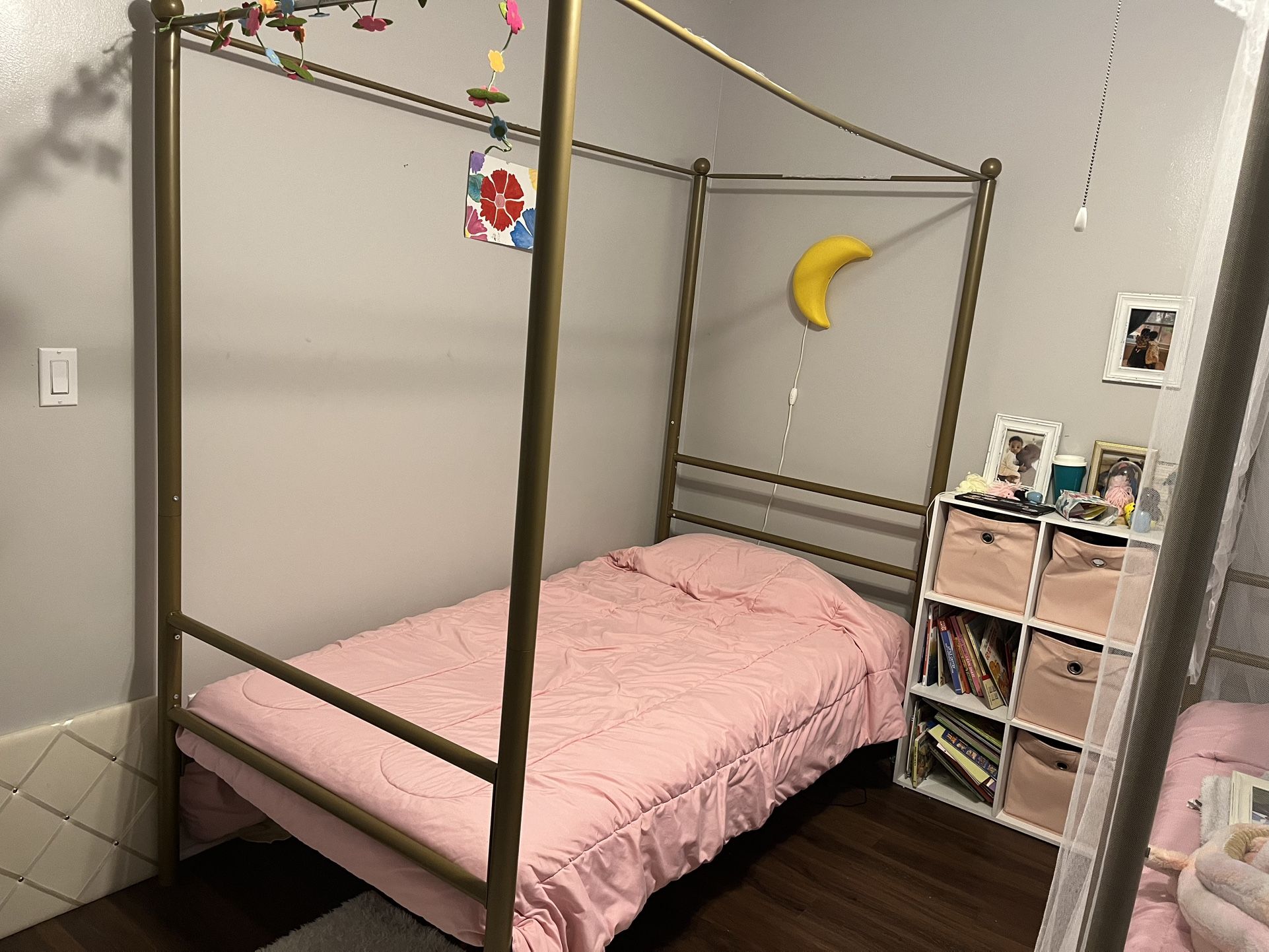 2 Twin Canopy Bed Frames 