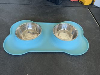 Doggie Food And Water Bowl