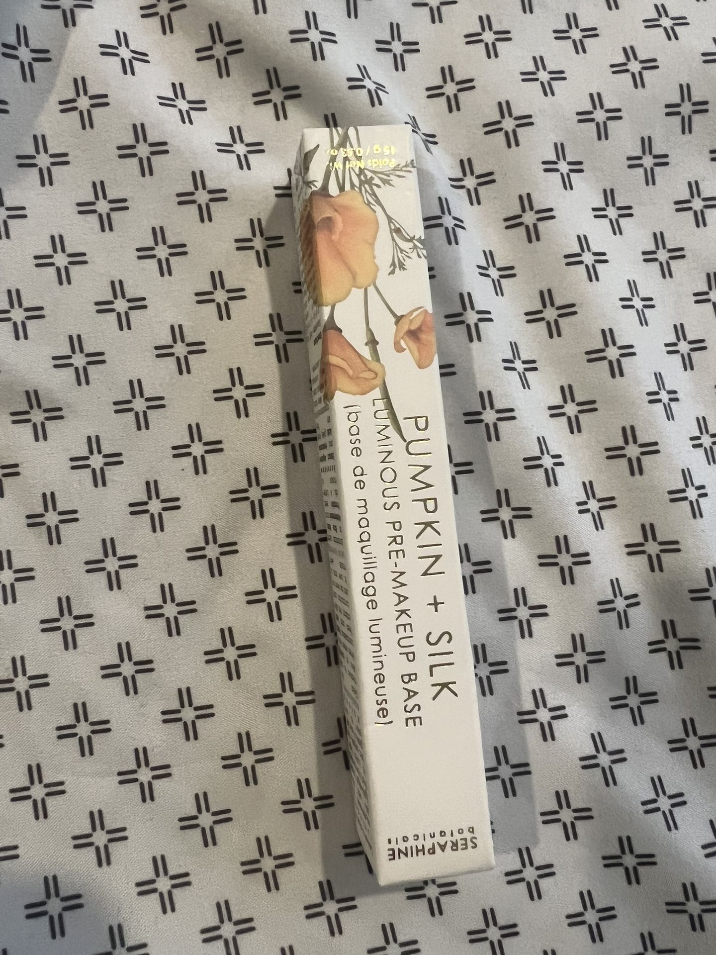 SERAPHINE BOTANICALS Pumpkin + Silk Luminous Pre-Makeup Base - 15 g New In Box