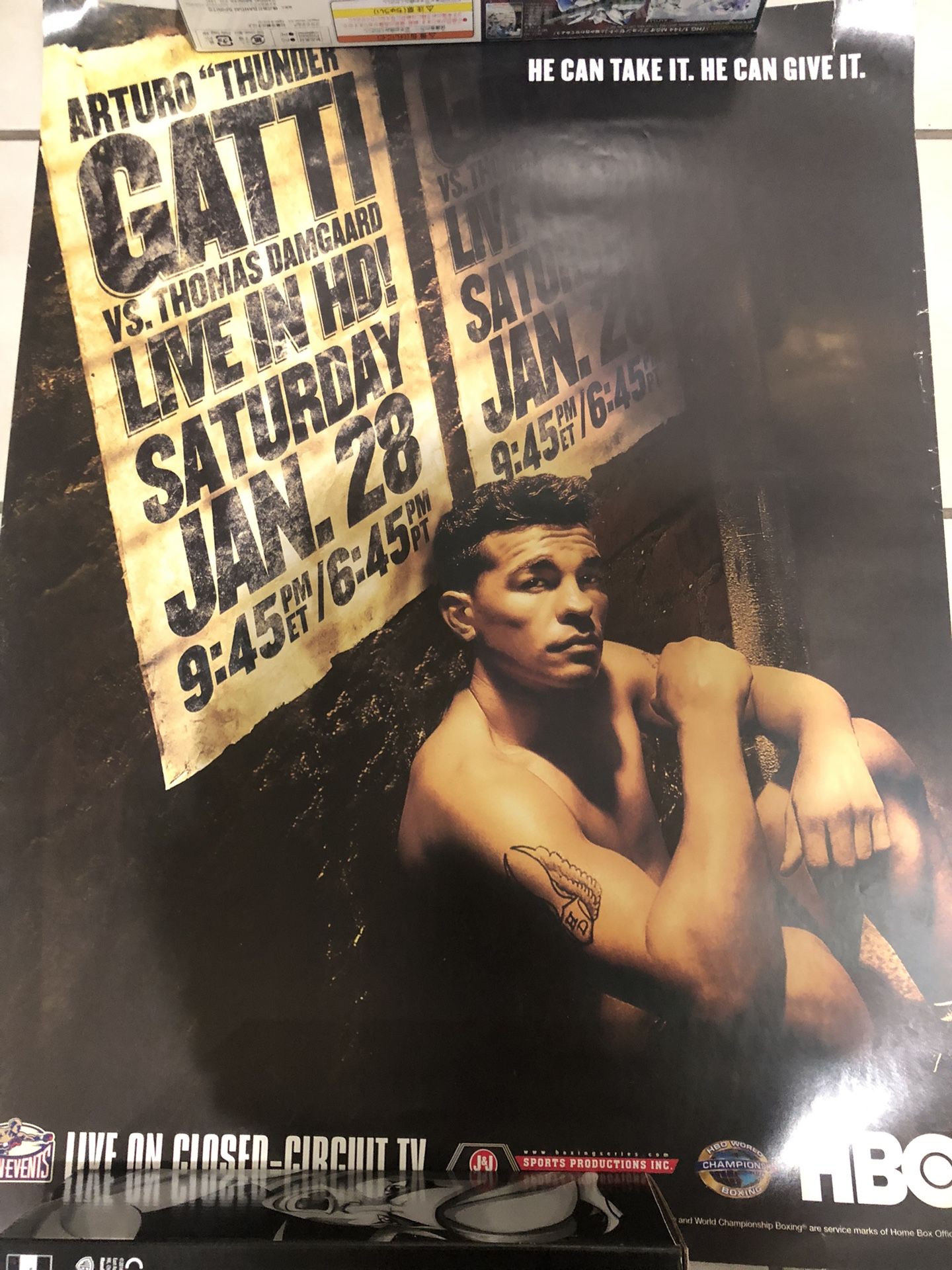 Arturo Gatti HBO Boxing Fight Poster