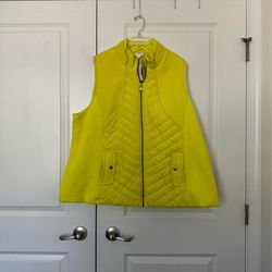 Women’s LuLaRoe Neon Yellow Knit Vest size xxxl