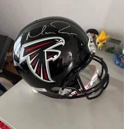 Matt Ryan Autographed Atlanta Falcons Black Full Size Replica Speed Helmet Authenticated by Radtke #RS018381