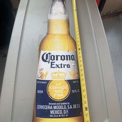 CORONA METAL SIGN