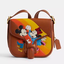Coach Disney X Coach Courier Mickey Mouse Minnie Mouse Crossbody NWT