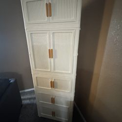 5 Tier Plastic Storage Cabinet 