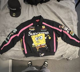 Supreme x SpongeBob x Jeff Hamilton Racing Jacket