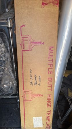 Multiple butt hinge door frame template