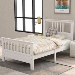 Twin Bed With Mattress 