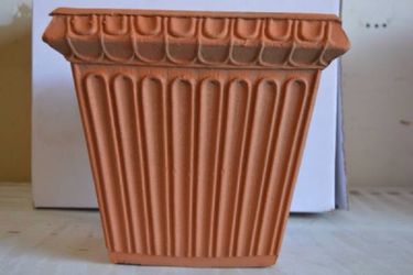Square 10" Terra Cotta Pot / Planter, Italian