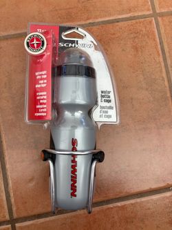 (New) Schwinn water bottle with alloy cage holder