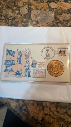 1976 American Revolution Bicentennial Medal First Day Cover