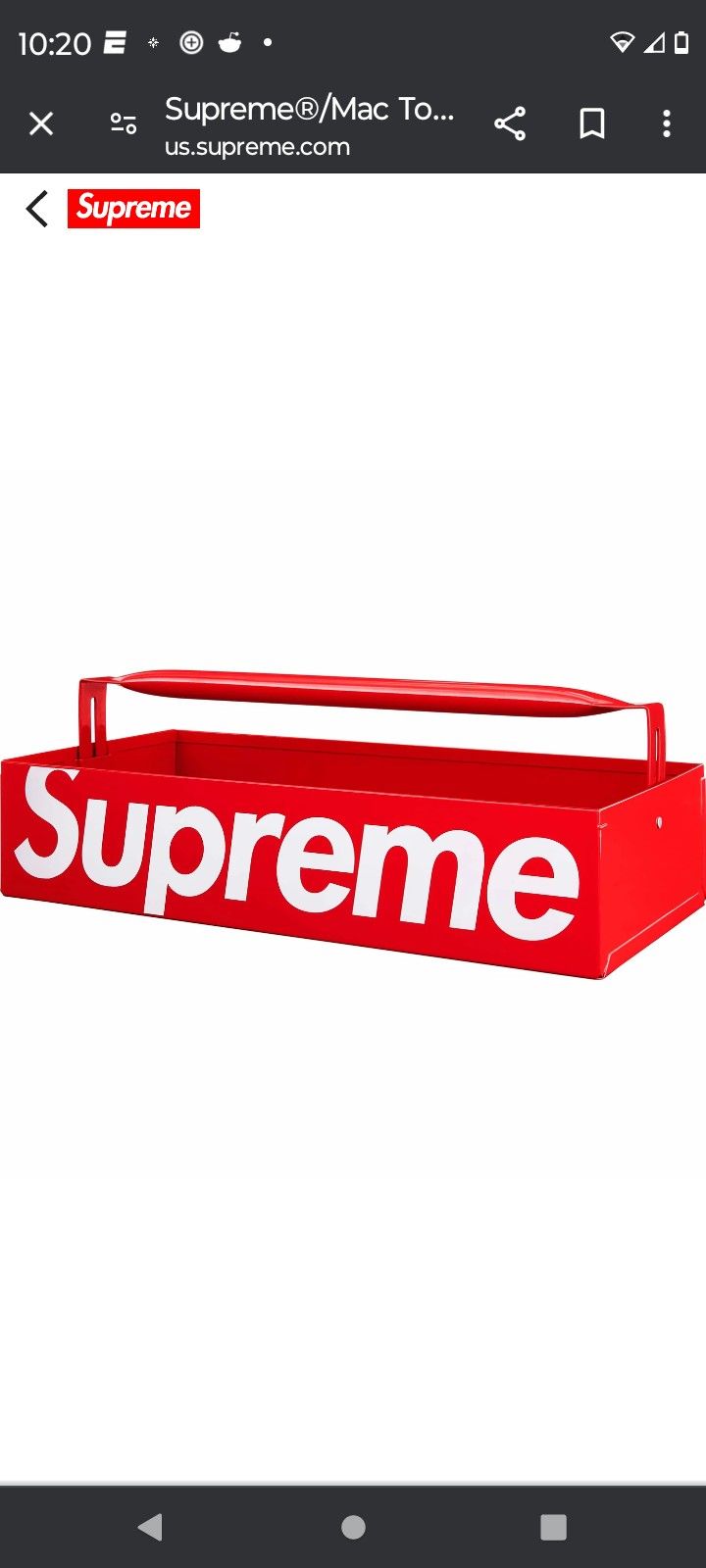 Supreme / Mac Tool Box