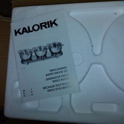 Calorie Triple Burner Server Set