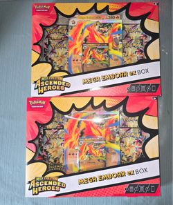 Pokemon Ascended Heroes Mega Emboar ex Box