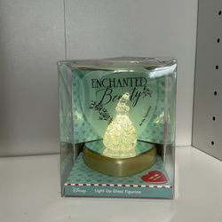 Disney Princess Light Up Glass Figurine 