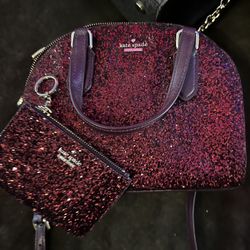 Small Glittery Cross Body Kate Spade 